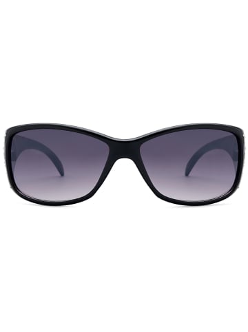 styleBREAKER Sonnenbrille in Schwarz / Grau-Violett Verlauf