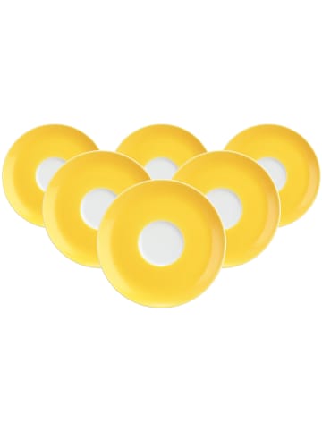 Seltmann Weiden 6er Set Kombiuntertassen Liberty Pure Colors in ø 16 cm in Yellow Glow