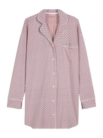 Marc O'Polo Sleepshirt Blend & Pair Cotton in dark mauve print
