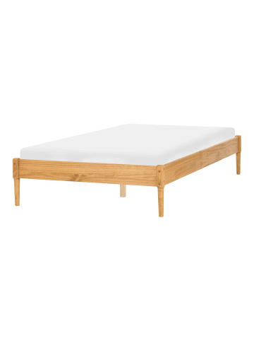 Beliani Doppelbett VEYRAC in Braun - (W) 128 x (H) 38 x (L) 211 cm