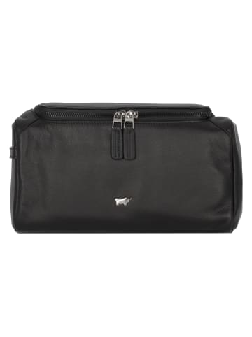 Braun Büffel Golf 2.0 Kulturbeutel Leder 26 cm in schwarz