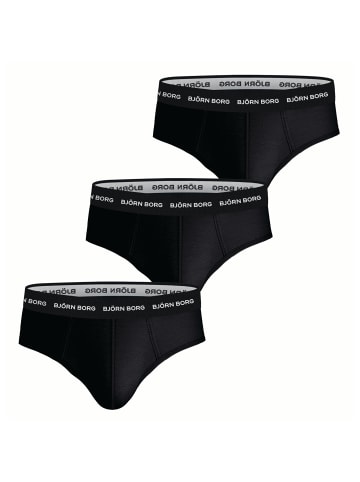 Björn Borg Slip 3er Pack in Schwarz