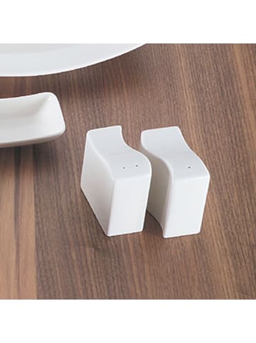 Villeroy & Boch 2er Set Salz- und Pfefferstreuer NewWave 120 ml in weiß
