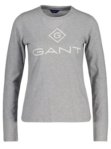 Gant Longsleeve 1er Pack in Grau