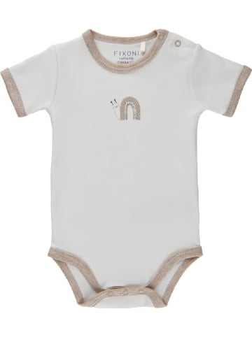 Fixoni Kinder Kurzarmbody in Beige
