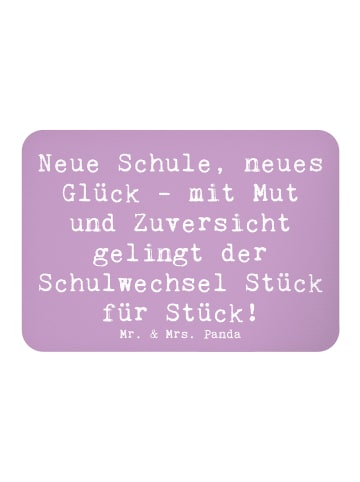 Mr. & Mrs. Panda Pinnwand Magnet Spruch Einen Schulwechsel bewäl... in Lavendeltraum