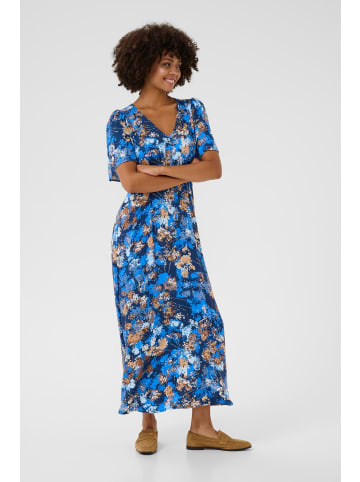 CULTURE Maxikleid CUMADI Feminine in Blue Flower Foil