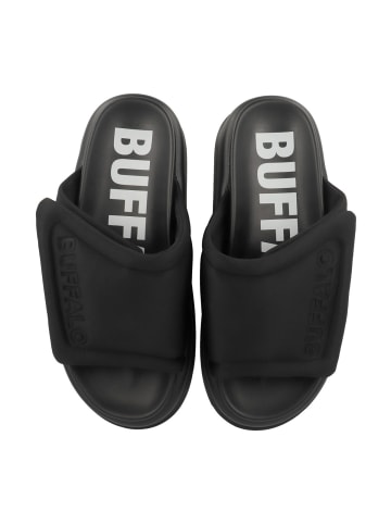 Buffalo Pantolette Palma Velcro in schwarz