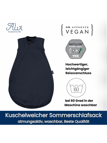 Kinderhaus Blaubär Baby Mäxchen Sommertraum Mullschlafsack TOP in Poseidon