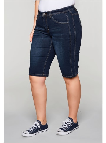 sheego Bermudas in dark blue Denim