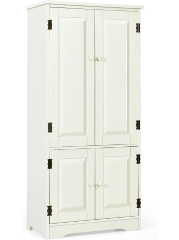 COSTWAY Garderobenschrank in Beige