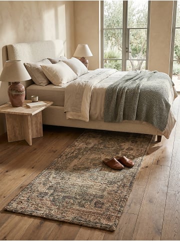 KADIMA DESIGN Jute-Teppich Naturfaser DEEPE Boho Traditionell Wohnzimmer