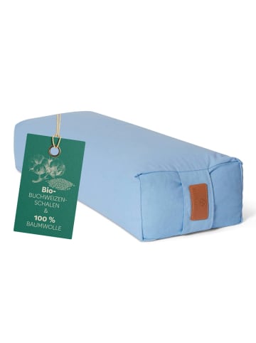 DoYourFitness Yoga-Bolster Paravati gefüllt Buchweizen lavendel eckig Blau