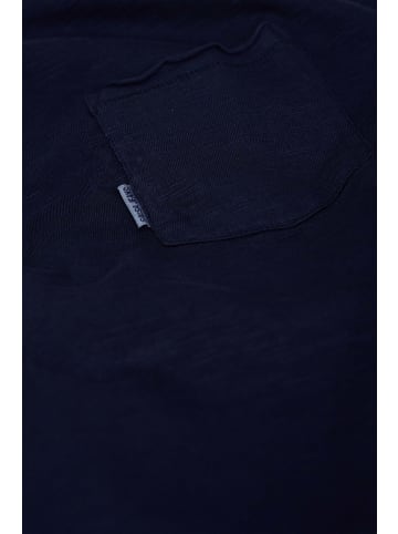 Salsa Jeans T-Shirt Slub Jersey Raw Edge in Dark Blue