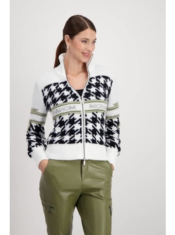monari Pullover in off-white gemustert