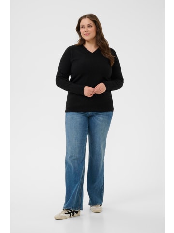 KAFFE curve Strickpullover KCniela Regular fit in Black Deep