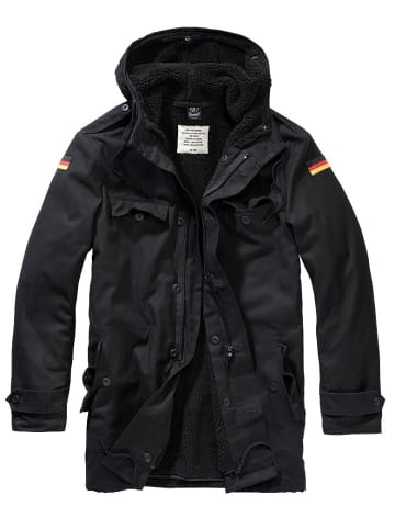 Brandit Parka "Bw Parka Flag" in Schwarz