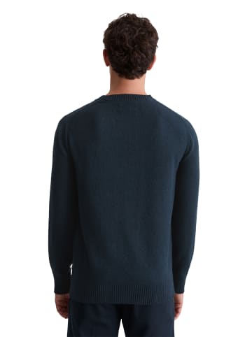 Marc O'Polo Bouclé-Pullover regular in Dark Navy