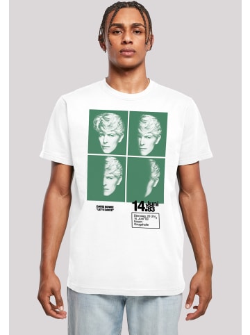 F4NT4STIC T-Shirt David Bowie 1983 Concert Poster in weiß