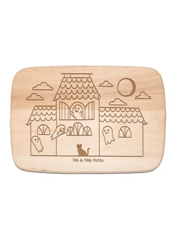 Mr. & Mrs. Panda Holz Servierbrett Geister Villa ohne Spruch in Transparent