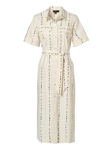 Mart Visser Logan-Kleid mit Print, Off-White/Schwarz