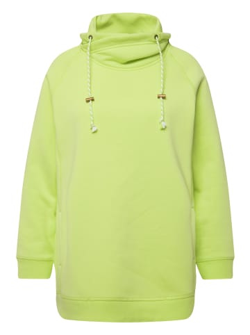 Ulla Popken Sweatshirt in limettengrün