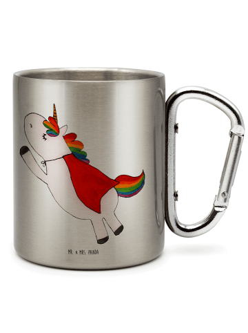 Mr. & Mrs. Panda Thermobecher Einhorn Geburtstag ohne Spruch in Silber