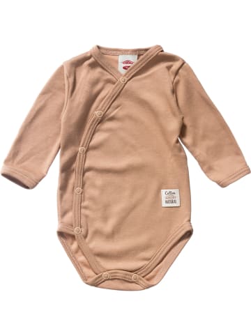 Makoma Langarmbody Pajac Giraffe G in braun