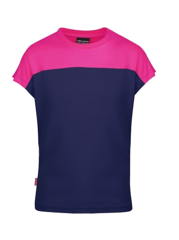 Trollkids Mädchen T-Shirt "Bergen" in Marineblau/Magenta