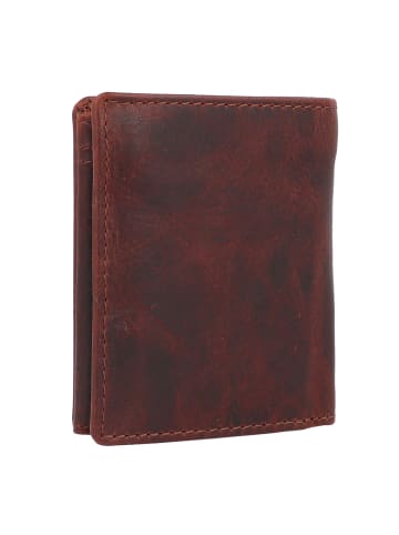 Greenburry Rugged Geldbörse RFID Schutz Leder 8.5 cm in brown