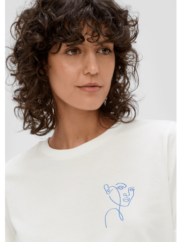 s.Oliver T-Shirt kurzarm in Creme