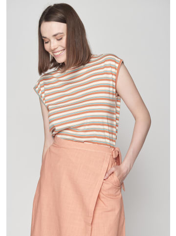 GreenBomb T-Shirt Basic in Rosa Streifen