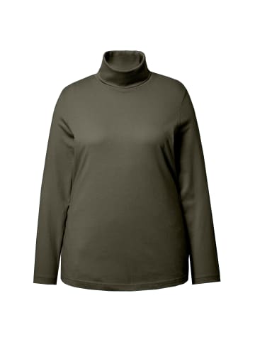 Ulla Popken Shirt in olivgrau