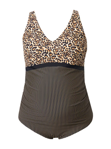 Ulla Popken Badeanzug in helles apricot