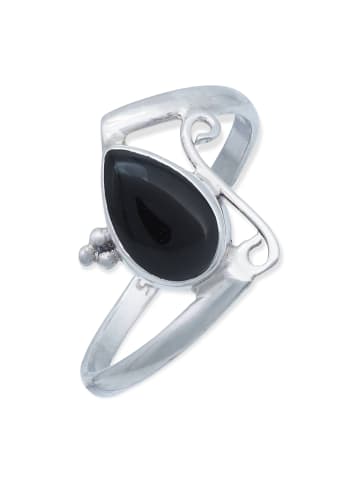 mantraroma 925er Silber - Ringe mit Onyx