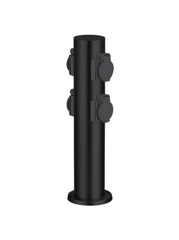 Brilliant Dody Außensteckdosensockel in schwarz