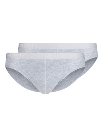 Skiny Slip 2er Pack in Grau