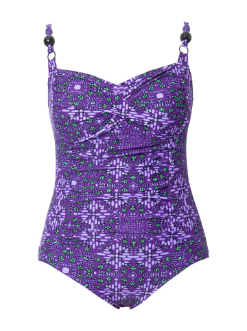 Ulla Popken Badeanzug in lilie