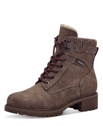 Tamaris Schnürstiefel in dunkelbraun