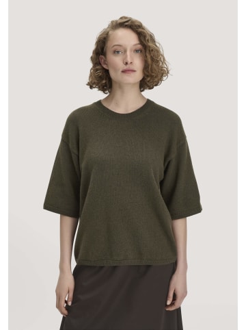 Hessnatur Strick Pullover Oversize in vintage oliv