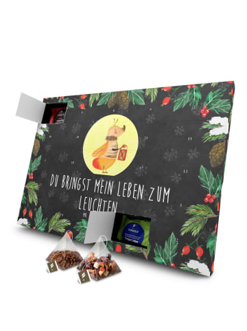 Mr. & Mrs. Panda Adventskalender Glühwürmchen mit Spruch in Kreidetafel