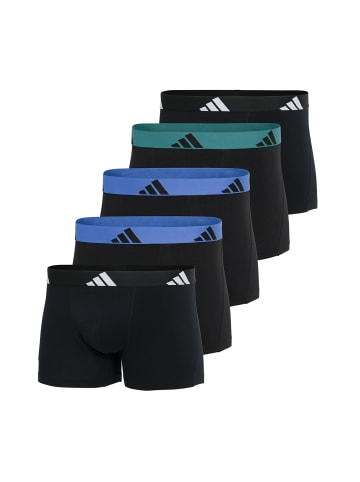 adidas Boxershort 5er Pack in Schwarz/Blau/Grün