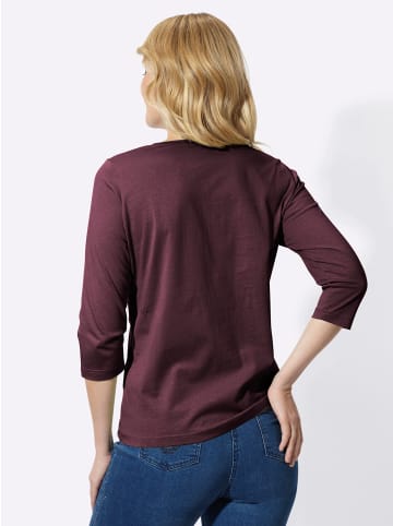 Sieh an! 3/4-Arm-Shirt in burgund