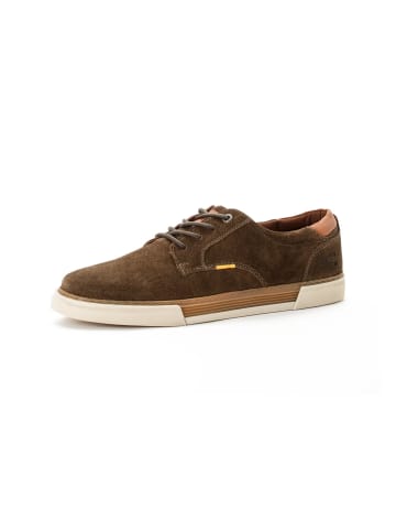 Camel Active Sneaker aus Leder in Dunkelgrün
