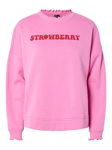 Pieces Sweatshirt in Fuchsia Pink