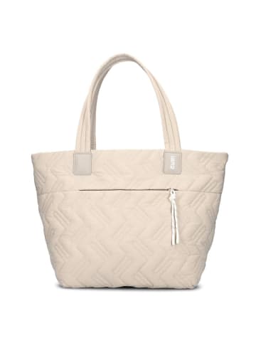 Zwei Cleo Shopper Tasche 42 cm in sand new