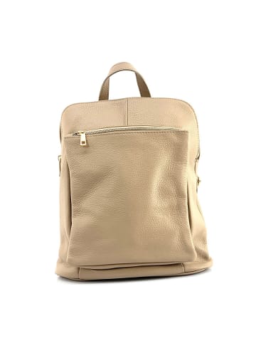 Florence Leder Cityrucksack Florence Rucksack taupe, beige ca. 30cm