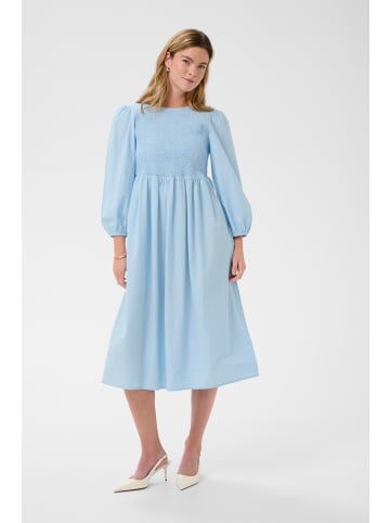 Kaffe Kleid KAmona Regular fit in White Blue Stripe