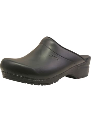 Sanita Comfortwear Clog "Original-Sonja Pu Open" in Schwarz