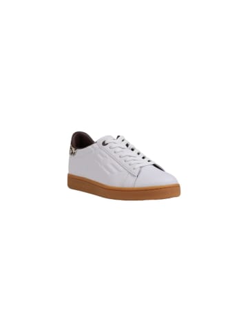 EA7 Emporio Armani Beige Leder Low-Top-Sneaker